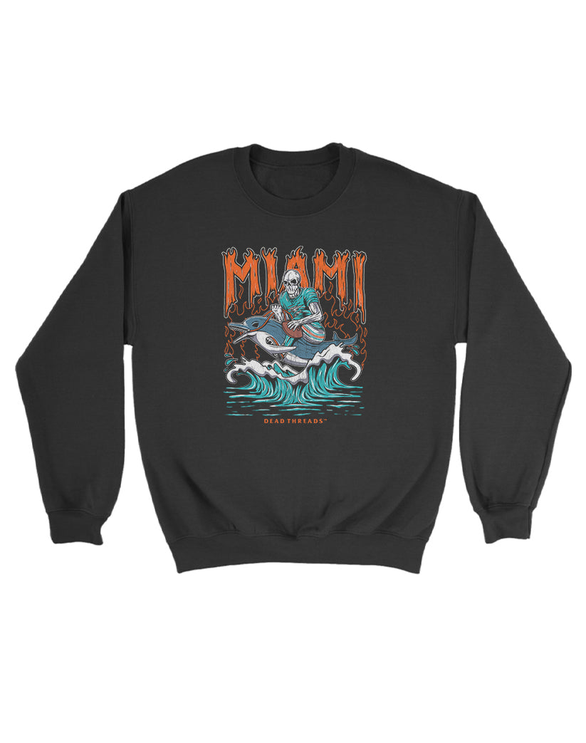 MIAMI FOOTBALL KIDS CREWNECK SWEATSHIRT