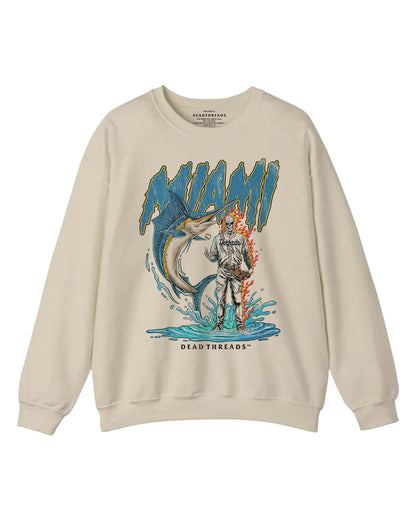MIAMI BASEBALL CREWNECK SWEATSHIRT