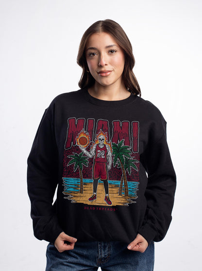 MIAMI BASKETBALL CREWNECK SWEATSHIRT