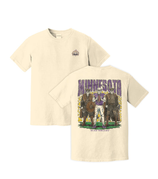 MINNESOTA FOOTBALL v3 - “3 SKULL” PREMIUM T-SHIRT