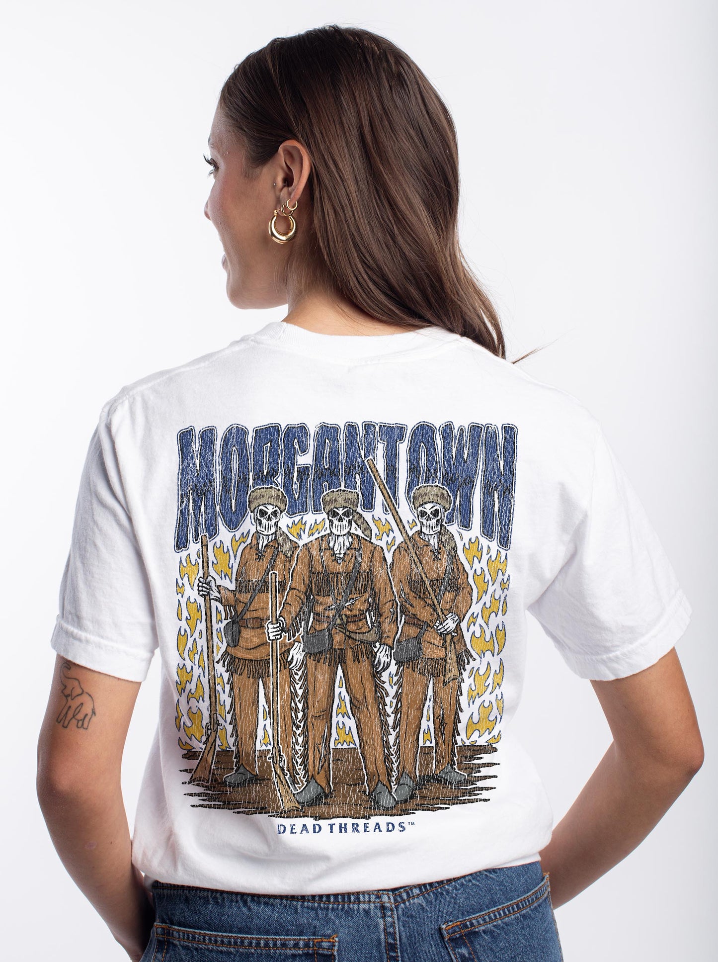 MORGANTOWN - “3 SKULL” PREMIUM T-SHIRT