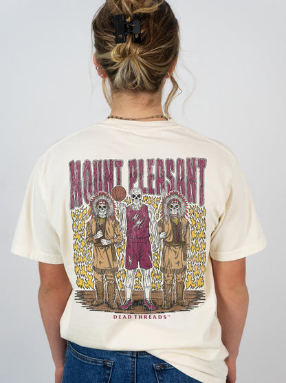 MOUNT PLEASANT BASKETBALL - “3 SKULL” PREMIUM T-SHIRT