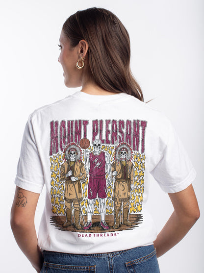 MOUNT PLEASANT BASKETBALL - “3 SKULL” PREMIUM T-SHIRT