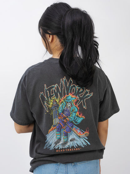 NEW YORK HOCKEY "THE ISLANDER" - “3 SKULL” PREMIUM T-SHIRT