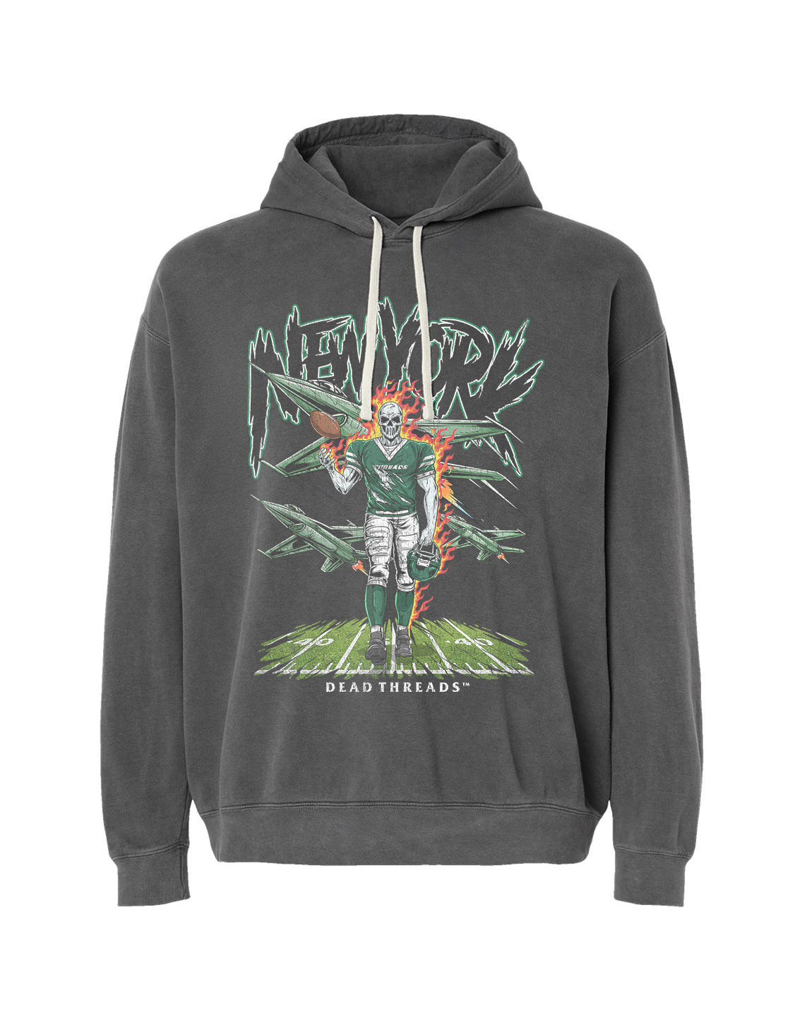 NEW YORK FOOTBALL GREEN - LIGHTWEIGHT HOODIE