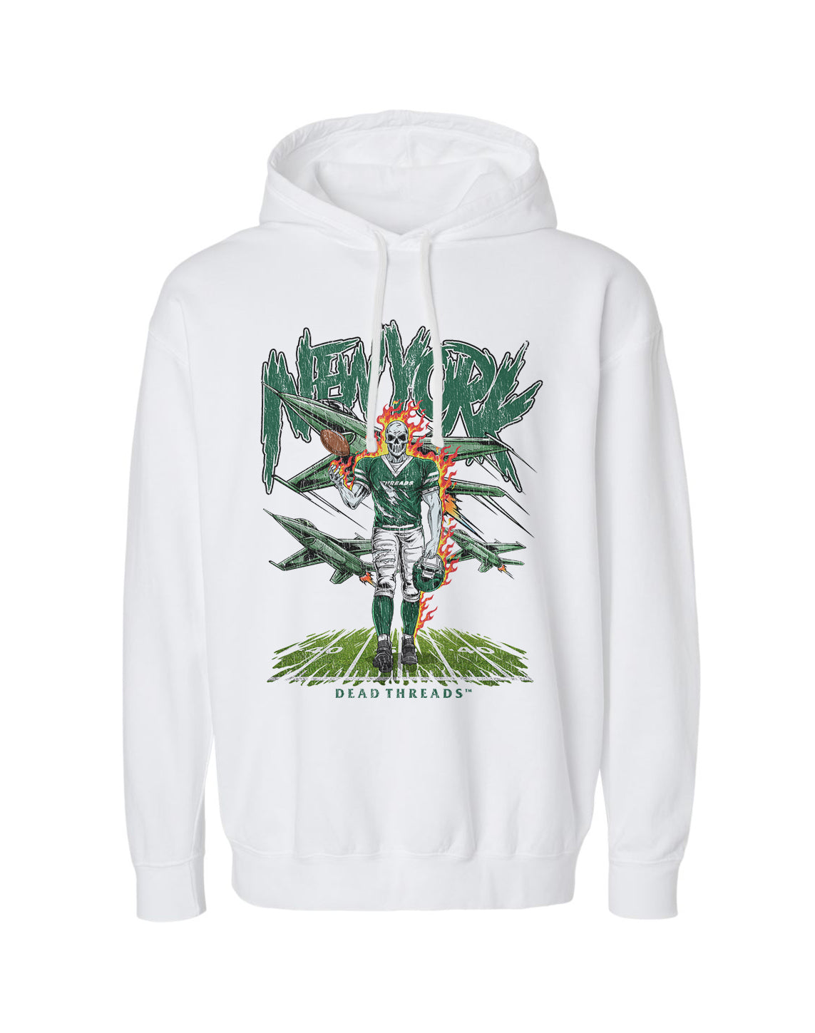 NEW YORK FOOTBALL GREEN - LIGHTWEIGHT HOODIE