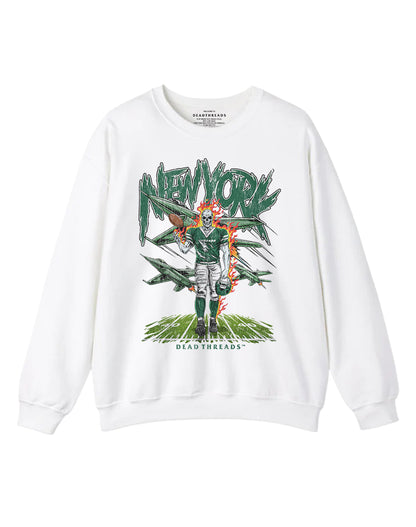 NEW YORK FOOTBALL GREEN CREWNECK SWEATSHIRT