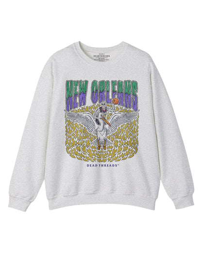 NEW ORLEANS BASKETBALL CREWNECK SWEATSHIRT