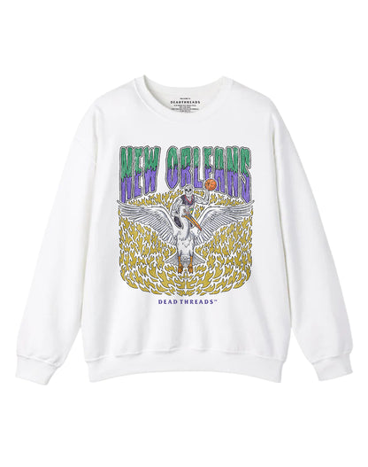 NEW ORLEANS BASKETBALL CREWNECK SWEATSHIRT