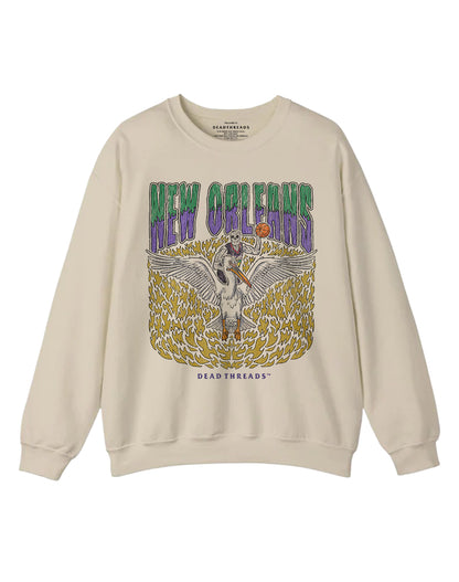 NEW ORLEANS BASKETBALL CREWNECK SWEATSHIRT