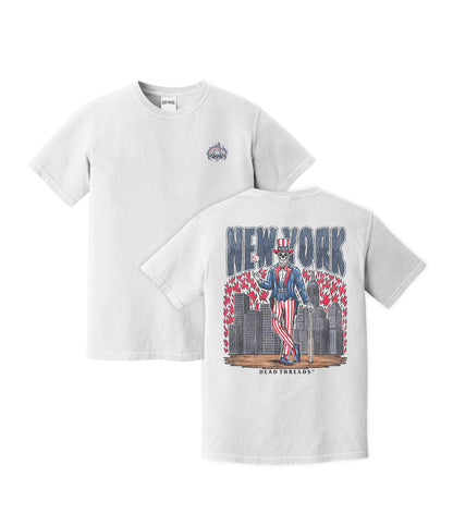 NEW YORK BASEBALL - "3 SKULL" PREMIUM SHIRT