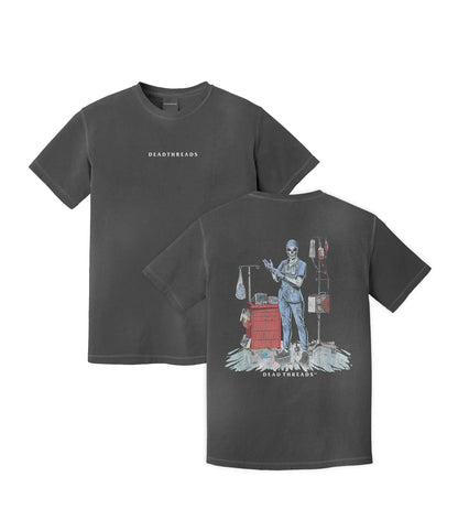DEADSIDE NURSE (FEMALE) - BLUE SCRUBS “DT ESSENTIAL" PREMIUM T-SHIRT