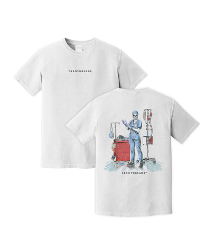DEADSIDE NURSE (FEMALE) - BLUE SCRUBS “DT ESSENTIAL" PREMIUM T-SHIRT