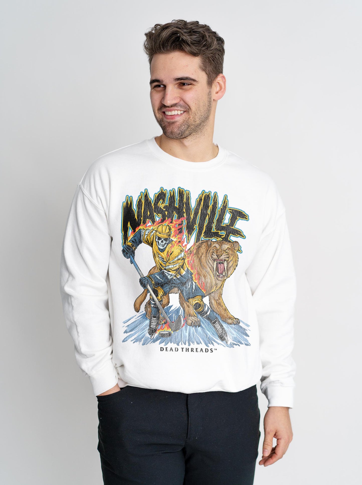 NASHVILLE HOCKEY CREWNECK SWEATSHIRT