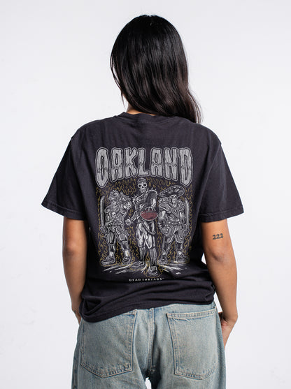 OAKLAND FOOTBALL - “3 SKULL” PREMIUM T-SHIRT