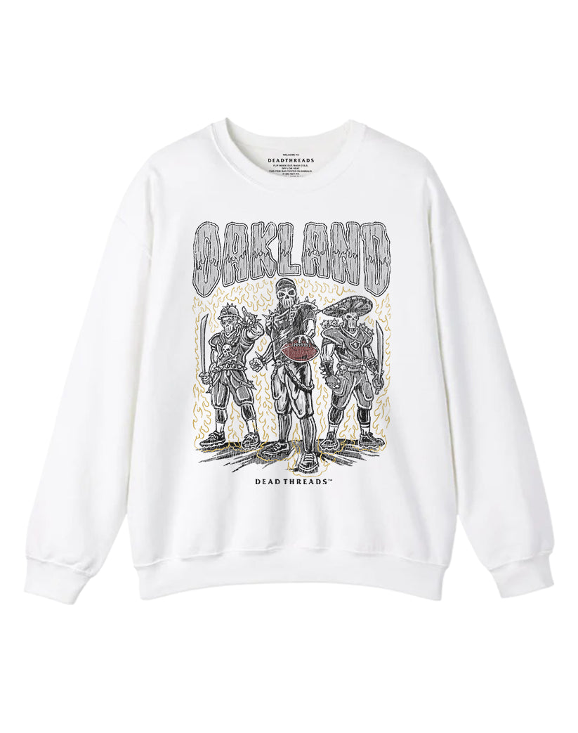 OAKLAND FOOTBALL CREWNECK SWEATSHIRT