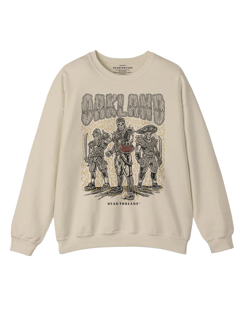 OAKLAND FOOTBALL CREWNECK SWEATSHIRT