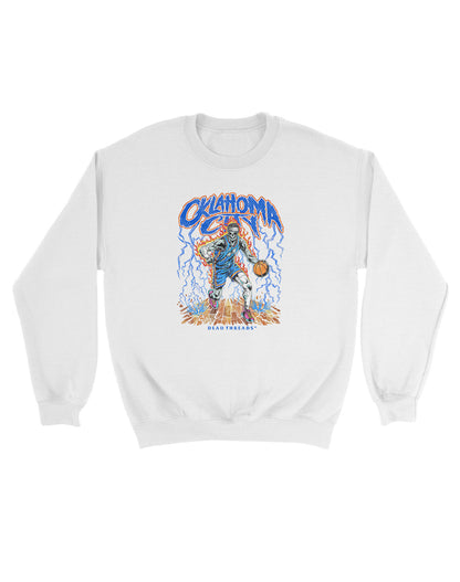 OKLAHOMA CITY BASKETBALL KIDS CREWNECK SWEATSHIRT