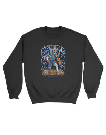 OKLAHOMA CITY "BLUE" BASKETBALL KIDS CREWNECK SWEATSHIRT
