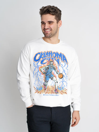 OKLAHOMA CITY BASKETBALL CREWNECK SWEATSHIRT