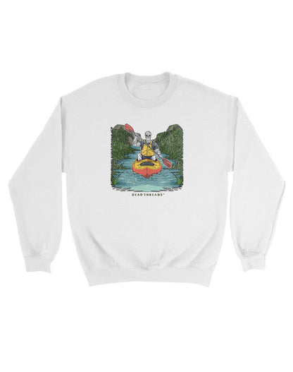 PADDLE OR PERISH KIDS CREWNECK SWEATSHIRT