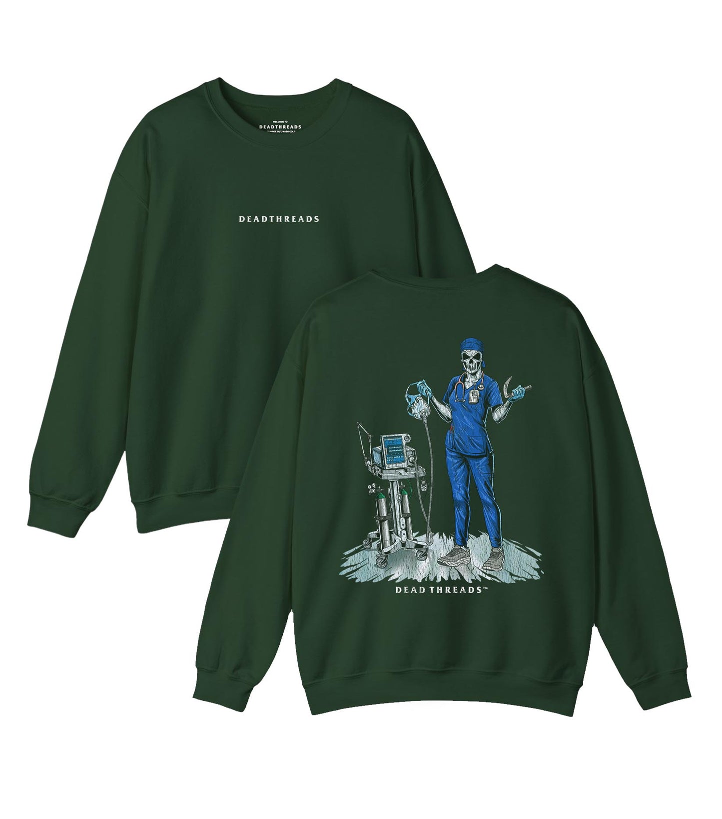 PEEP SHOW (RESPIRATORY THERAPIST) - “DT ESSENTIAL" CREWNECK SWEATSHIRT