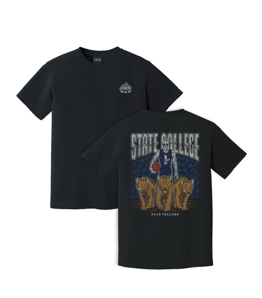 STATE COLLEGE BASKETBALL- “3 SKULL” PREMIUM T-SHIRT