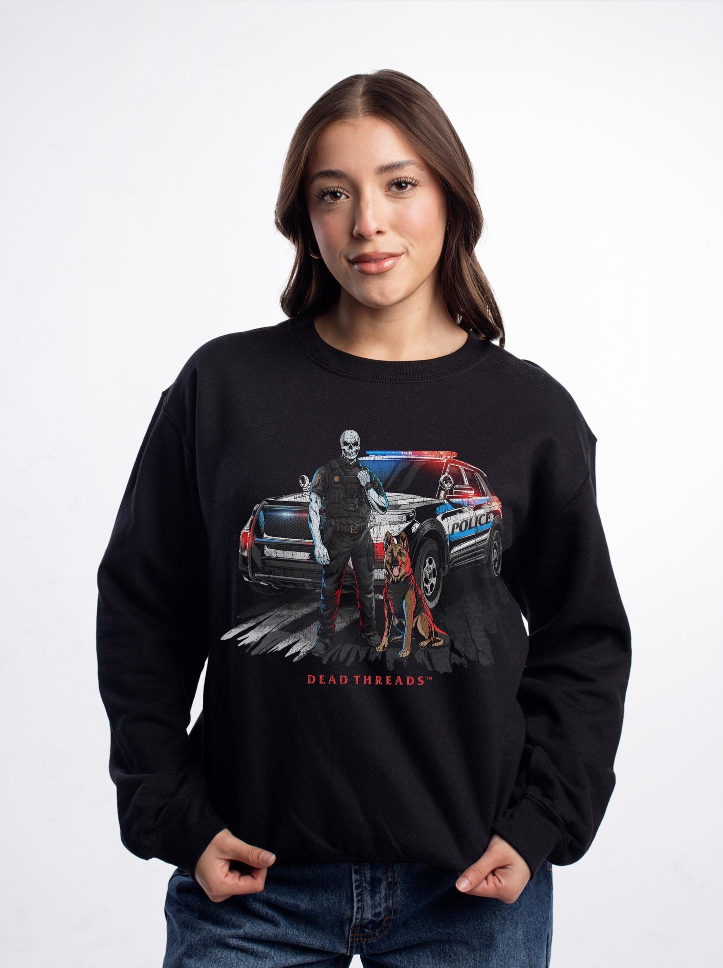 POLICE CREWNECK SWEATSHIRT