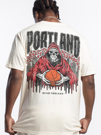 PORTLAND BASKETBALL - “3 SKULL” PREMIUM T-SHIRT
