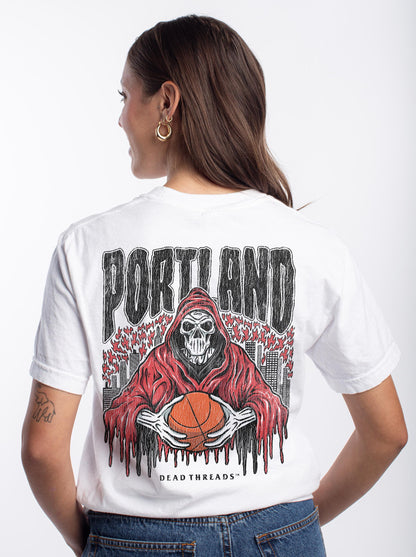 PORTLAND BASKETBALL - “3 SKULL” PREMIUM T-SHIRT