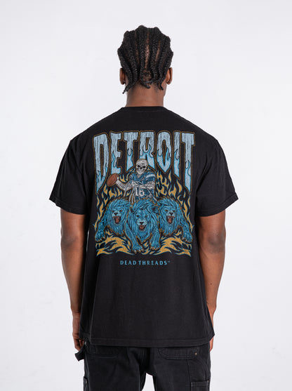 DETROIT FOOTBALL - “3 SKULL” PREMIUM T-SHIRT