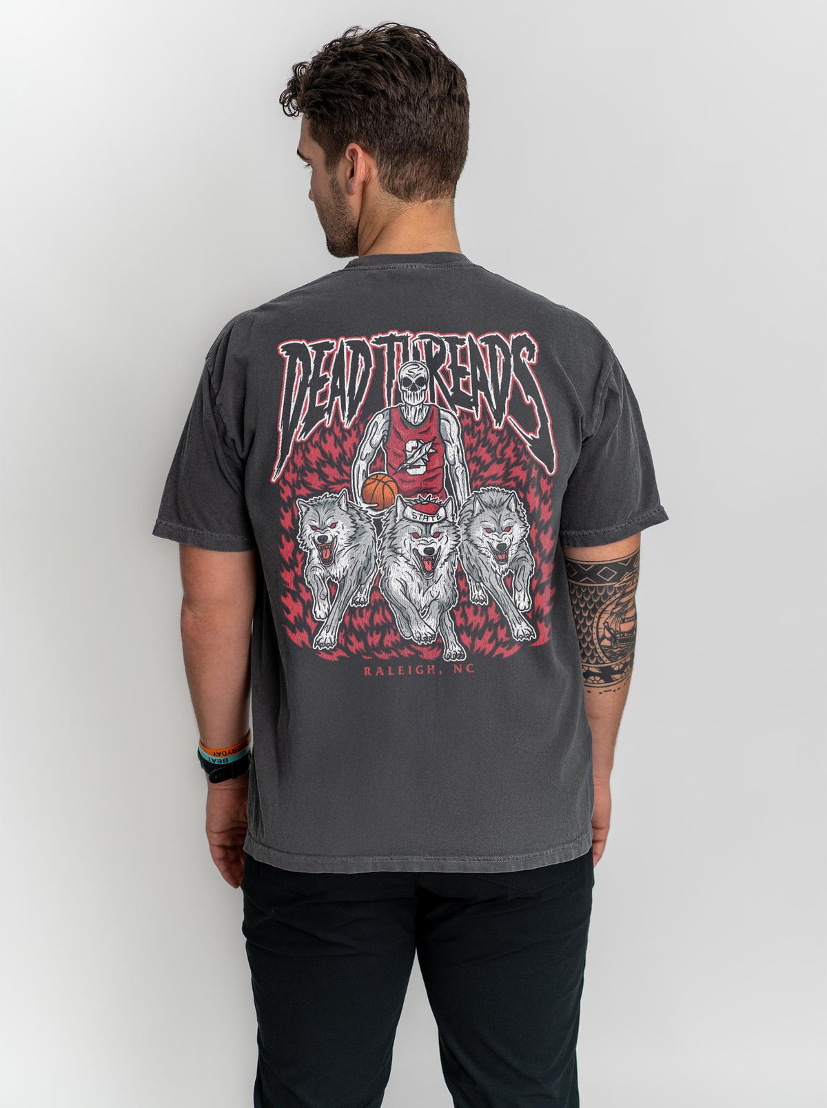 RALEIGH BASKETBALL - “3 SKULL” PREMIUM T-SHIRT