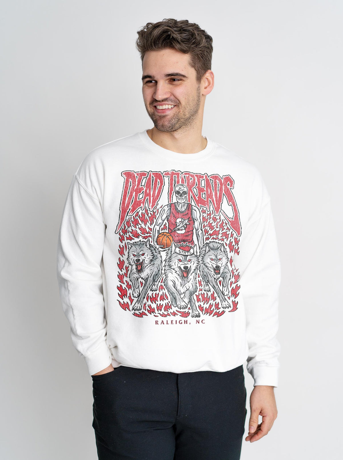 RALEIGH BASKETBALL - CREWNECK SWEATSHIRT