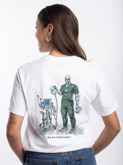 PEEP SHOW (RESPIRATORY THERAPIST, MALE) - “DT ESSENTIAL" PREMIUM T-SHIRT