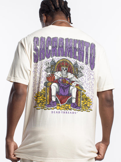 SACRAMENTO BASKETBALL - “3 SKULL” PREMIUM T-SHIRT
