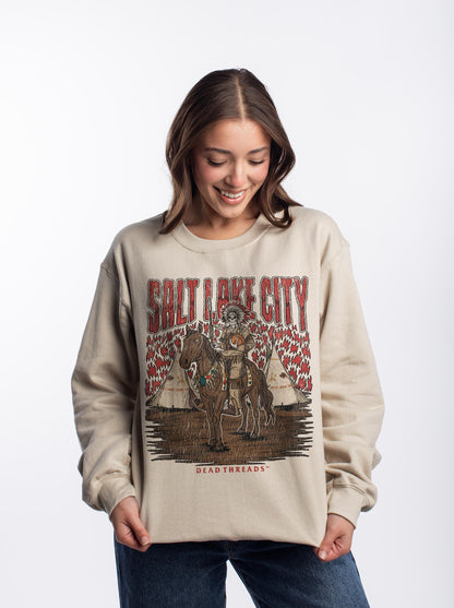 SALT LAKE CITY BASKETBALL CREWNECK SWEATSHIRT