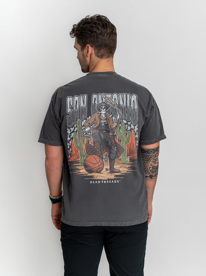 SAN ANTONIO BASKETBALL - “3 SKULL” PREMIUM T-SHIRT