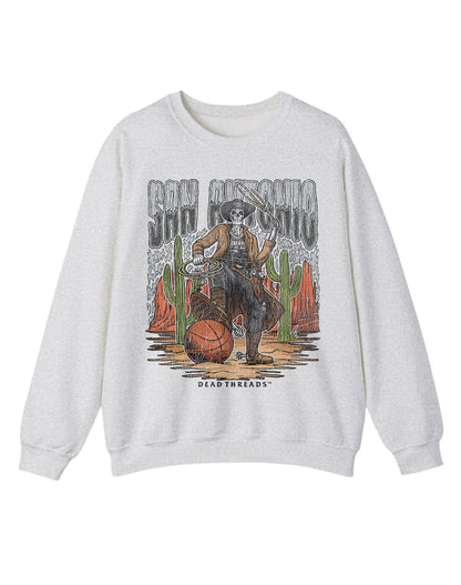SAN ANTONIO BASKETBALL CREWNECK SWEATSHIRT
