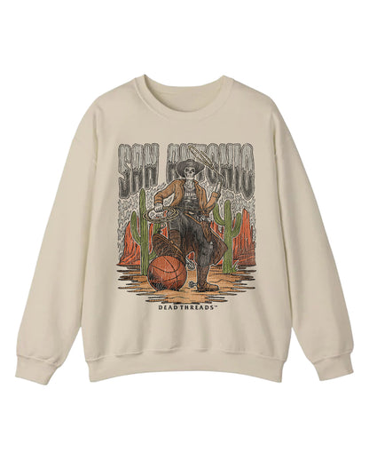 SAN ANTONIO BASKETBALL CREWNECK SWEATSHIRT