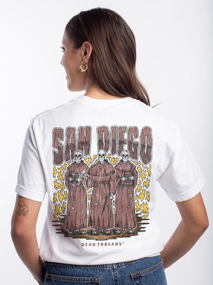 SAN DIEGO BASEBALL - "3 SKULL" PREMIUM T-SHIRT