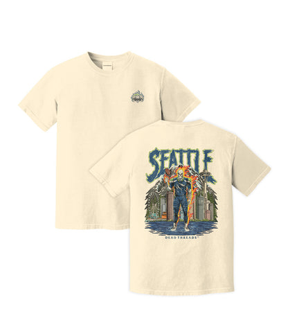 SEATTLE FOOTBALL v2 - "3 SKULL" PREMIUM T-SHIRT