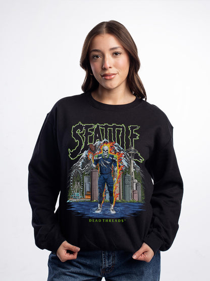 SEATTLE FOOTBALL v2 CREWNECK SWEATSHIRT