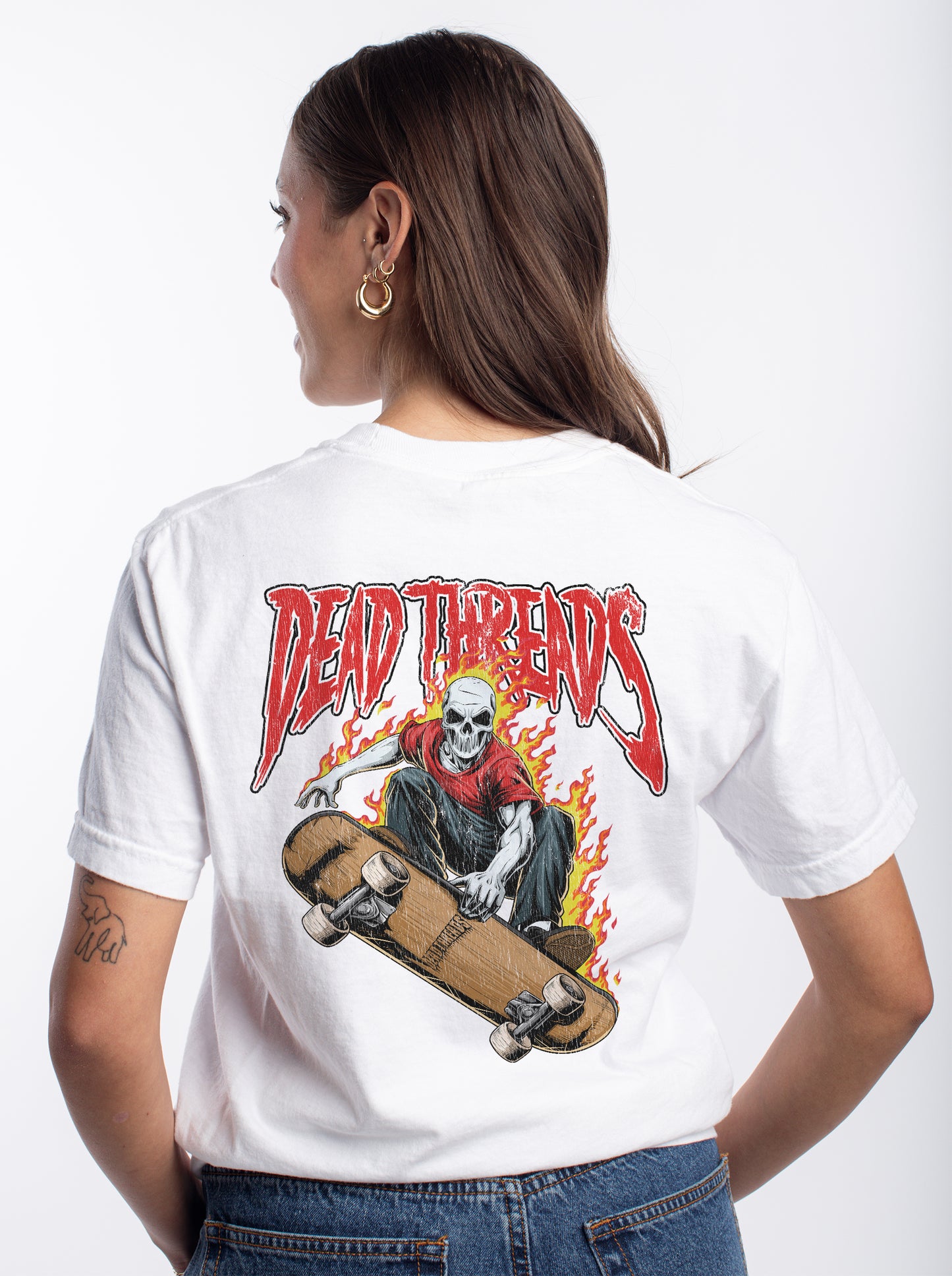 SKATE OR DIE - “3 SKULL” PREMIUM T-SHIRT