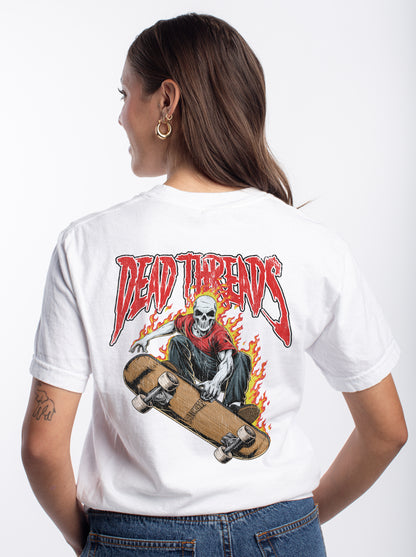SKATE OR DIE - “3 SKULL” PREMIUM T-SHIRT