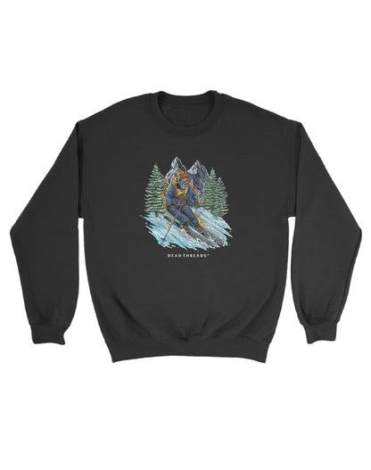 SKIING KIDS CREWNECK SWEATSHIRT