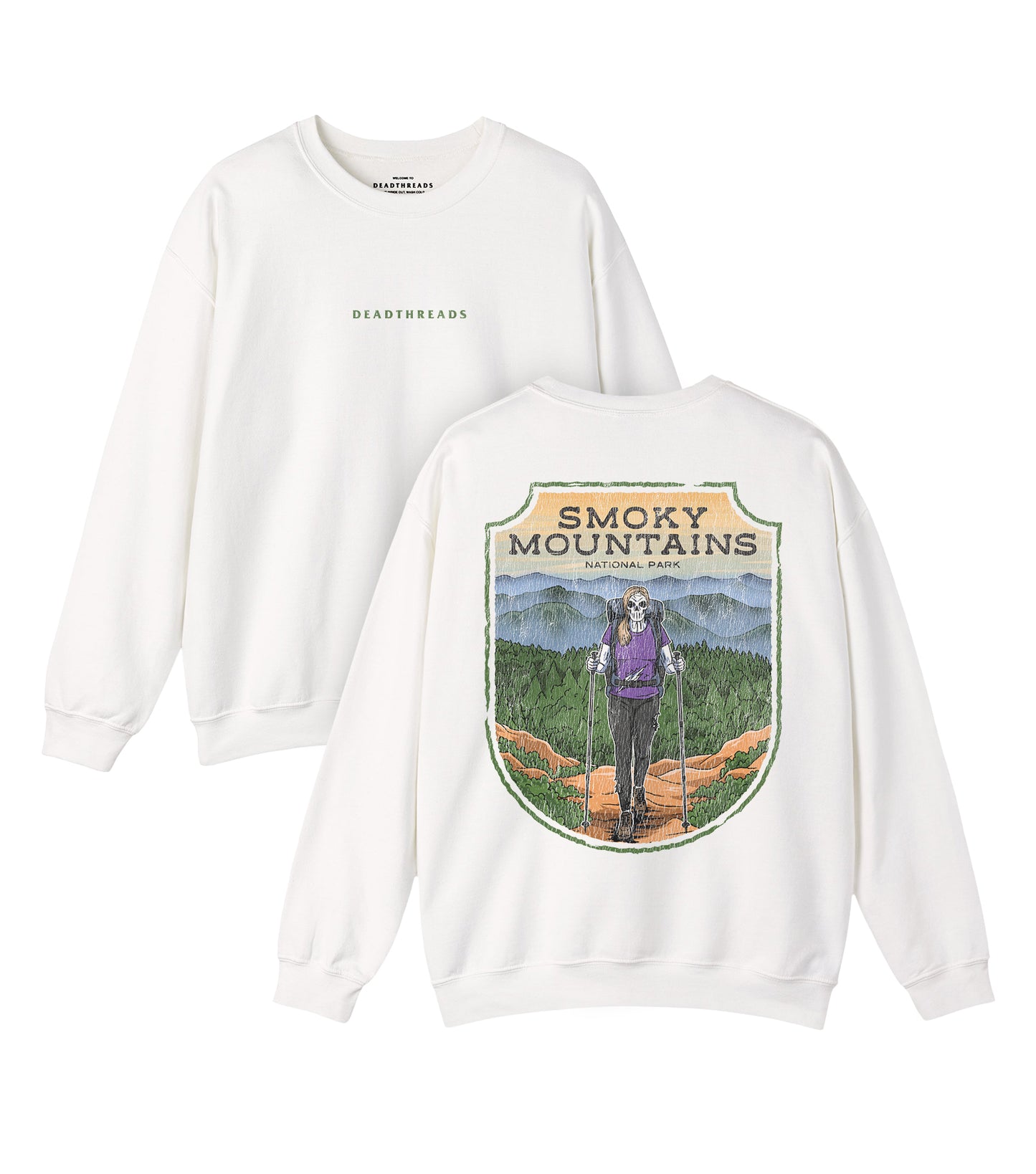 SMOKY MOUNTAINS NATIONAL PARK FEMALE - “DT ESSENTIAL" CREWNECK SWEATSHIRT