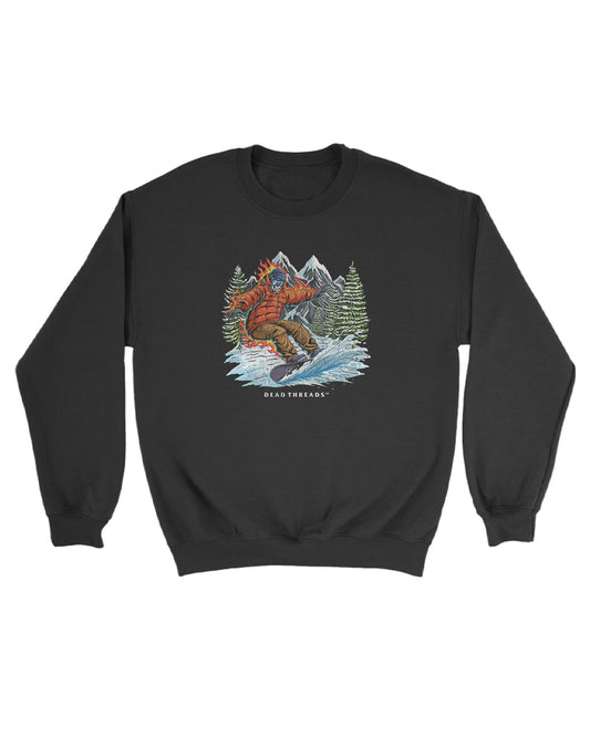 SNOWBOARDING KIDS CREWNECK SWEATSHIRT