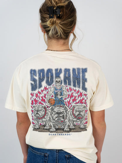 SPOKANE BASKETBALL - “3 SKULL” PREMIUM T-SHIRT