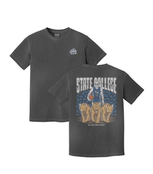 STATE COLLEGE BASKETBALL- “3 SKULL” PREMIUM T-SHIRT