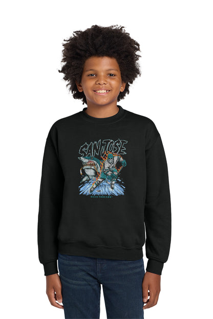 SAN JOSE HOCKEY KIDS CREWNECK SWEATSHIRT